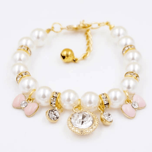 Princess Pearl Charm Necklace for Dogs