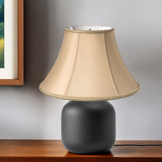 20" Vintage Gold Slanted Bell Shantung Lampshade