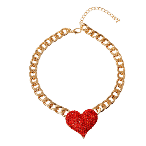Elegant Gold Chain with Cream Pearl Heart Pendant