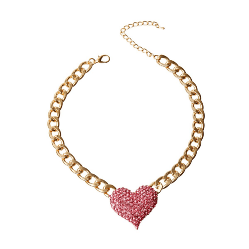 Elegant Gold Chain with Cream Pearl Heart Pendant